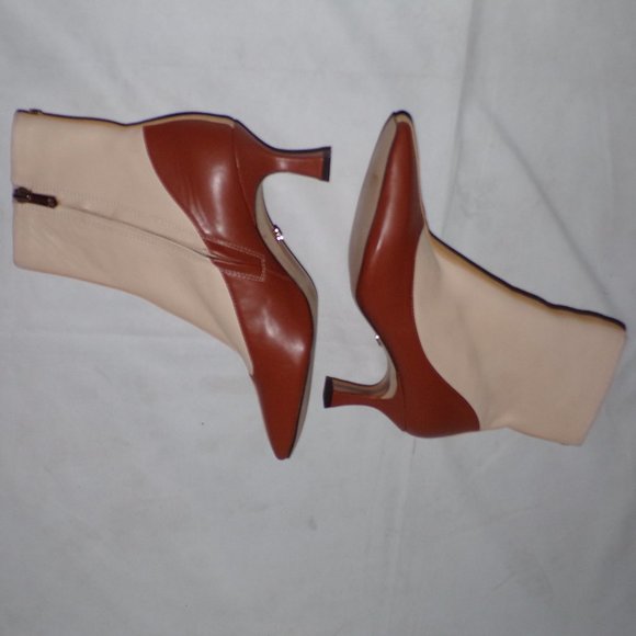 SOLD SAM EDELMAN Liza Colorblock Booties Ankle Boots 7 - Picture 15 of 16